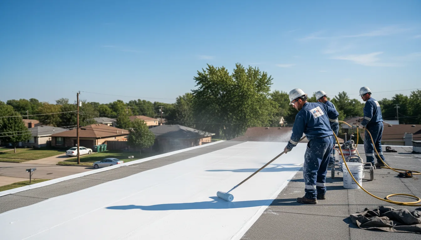 Commercial roof coating in Hickory Flat, MS near me
